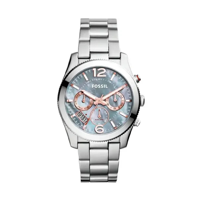 Fossil Perfect Boyfriend Grey MOP Dial Ladies Watch